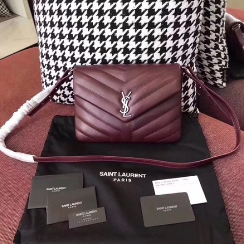 Yves Saint Laurent Sac bandoulière en cuir 2829 rouge