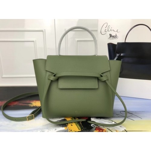 Celine Petit Sac Ceinture nano Original Cuir 98310 vert