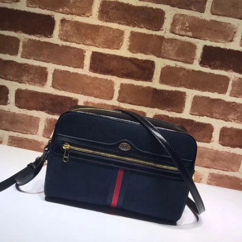 Gucci GG Original Nubuck Sac à bandoulière en cuir 517080 Bleu Royal