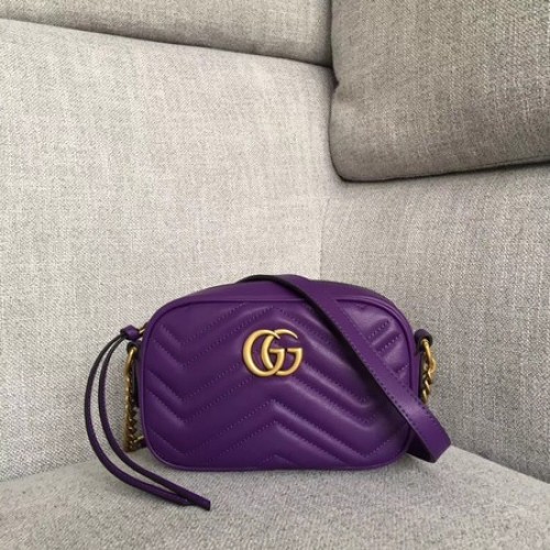 Gucci GG Marmont Matelasse mini sac 448065 violet