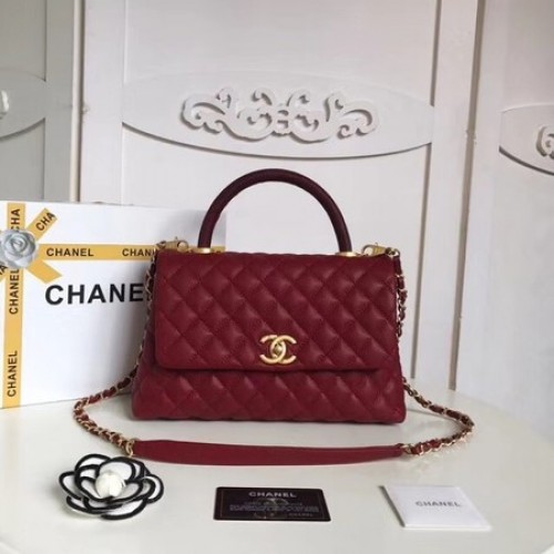 Chanel Original Sac fourre-tout en cuir de mouton A92236 Boucle en or rose