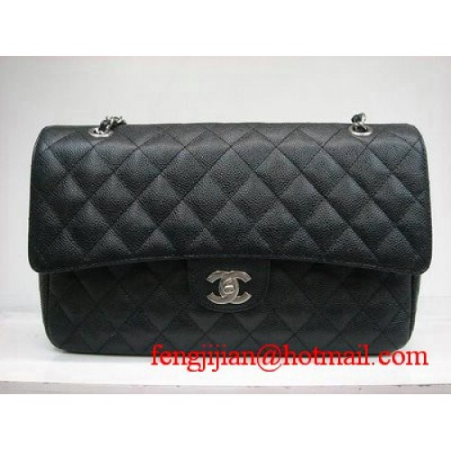 Chanel Marble 2.55 Sac à main à double rabat 1113 Noir