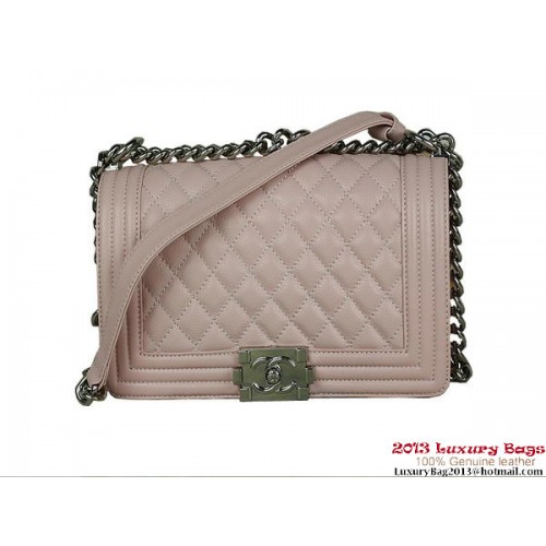 2013 Boy Chanel Flap Sac à bandoulière Classic Cannage Patterns A67025 Rose