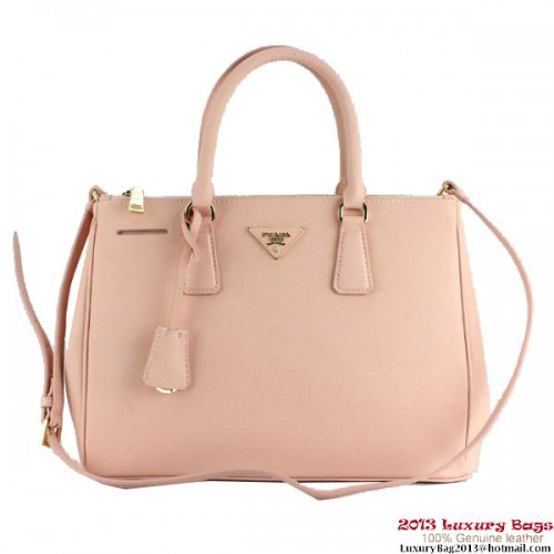 2013 Prada Saffiano Sac fourre-tout en cuir de veau 2274 Rose