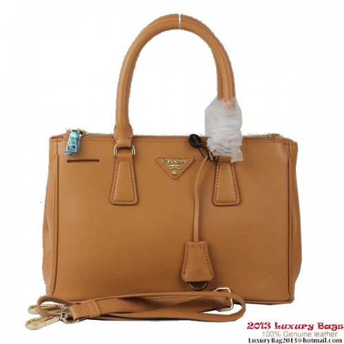 2013 Prada Saffiano sac fourre-tout 1801 abricot