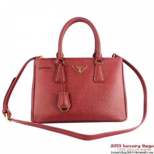 2013 Prada Saffiano sac fourre-tout 1801 Bordeaux