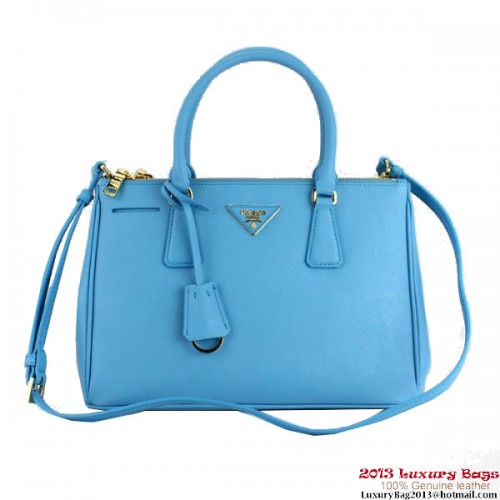 2013 Prada Saffiano sac fourre-tout 1801 bleu ciel