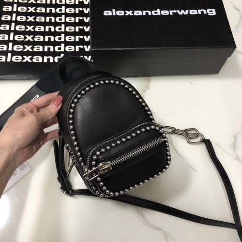 Alexander Wang mini sac à dos en cuir 0003 noir