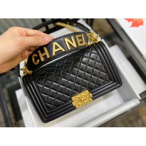 BOY CHANEL sac à rabat A67086 noir