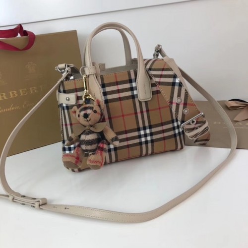 BURBERRY Baby Banner sac à bandoulière à carreaux 10443 blanc