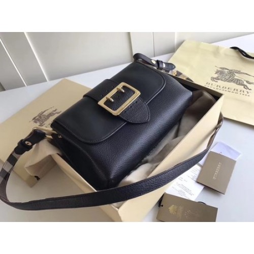 BURBERRY Hampshire sac bandoulière en cuir à carreaux vintage 6101 noir