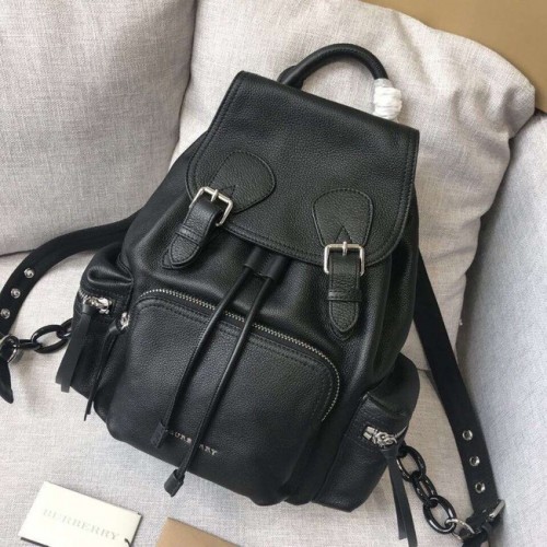 BURBERRY Sac à dos en cuir 48791 noir