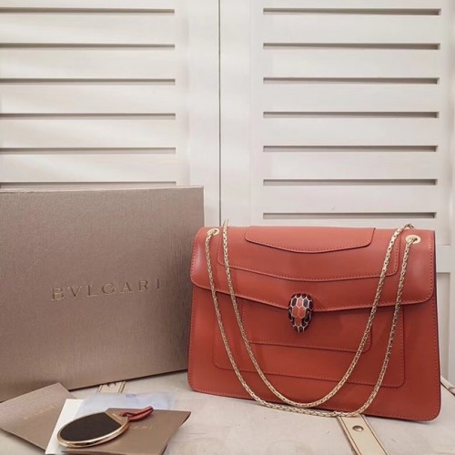 BVLGARI Serpenti sac à bandoulière en cuir 35106 rose