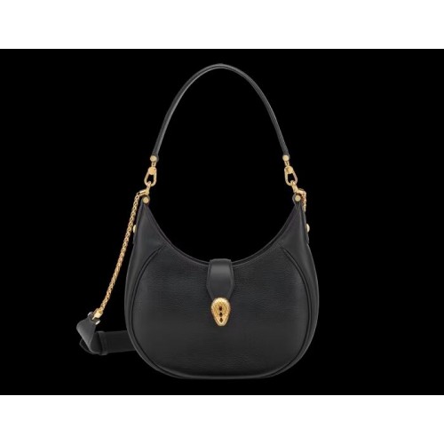 BVLGARI Sac à Bandoulière Cuir de Veau B281640 noir