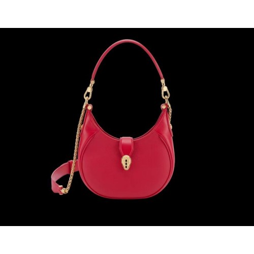 BVLGARI Sac à Bandoulière Cuir de Veau B281640 rouge
