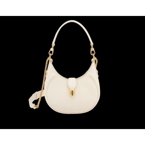 BVLGARI Sac à Bandoulière Cuir de Veau B281640 blanc
