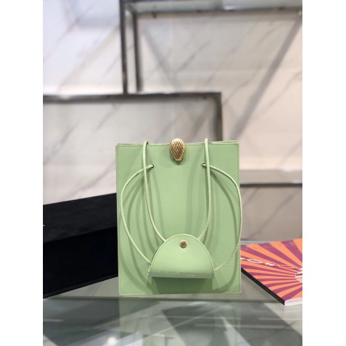 BVLGARI Sac à Bandoulière Cuir de Veau B288728 vert