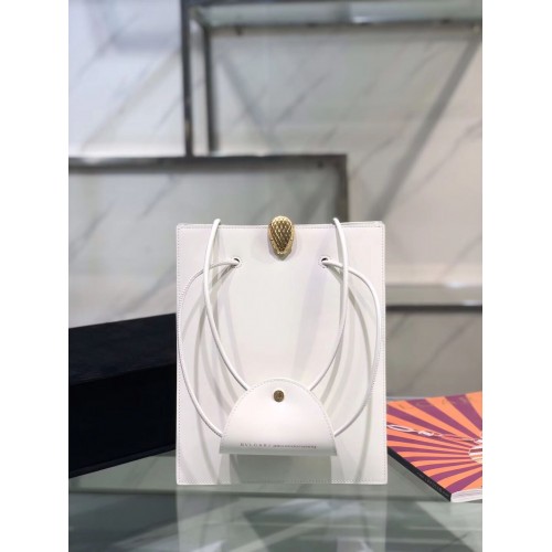 BVLGARI Sac à Bandoulière Cuir de Veau B288728 blanc