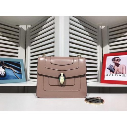 BVLGARI mini Sac à Bandoulière Cuir de Veau BG2283 Rose