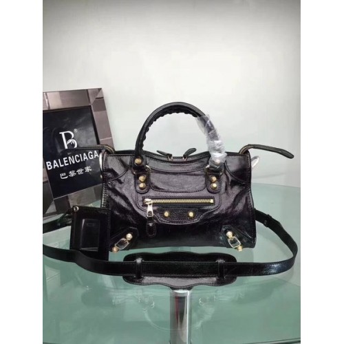 Balenciaga Giant City Gold Studs Sac à main 084333 Noir