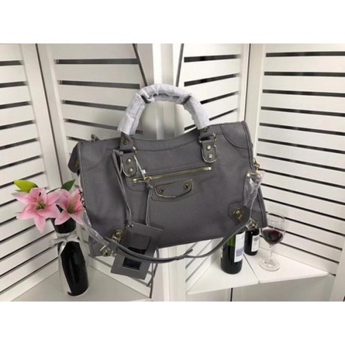 Balenciaga Giant City Gold Studs Sac à main B084334 Gris