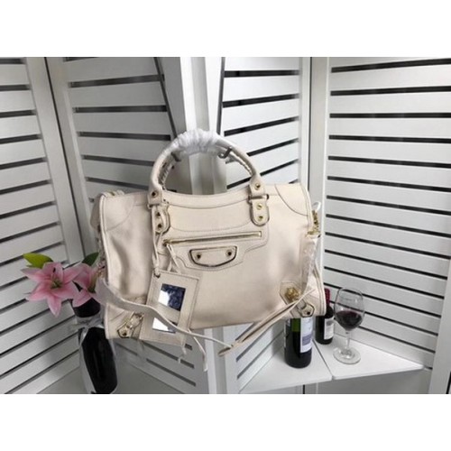 Balenciaga Giant City Gold Studs Sac à main B084334 OffWhite