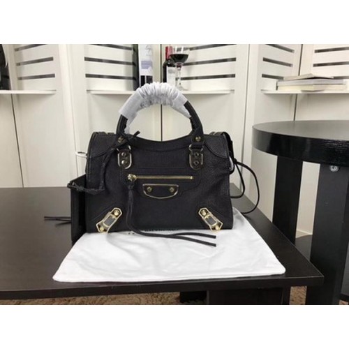 Balenciaga Giant City Gold Studs Sac à main B084335 Noir