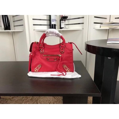 Balenciaga Giant City Gold Studs Sac à main B084335 Rouge