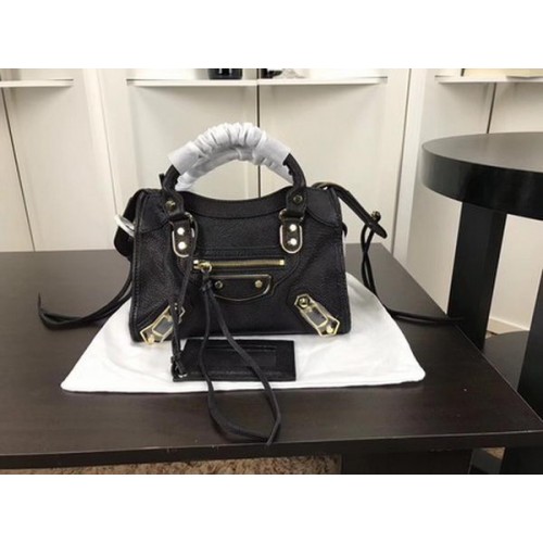 Balenciaga Giant City Gold Studs Sac à main B084336 Noir