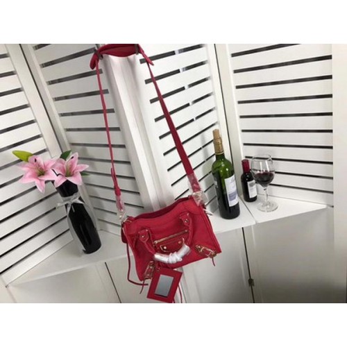 Balenciaga Giant City Gold Studs Sac à main B084336 Rouge