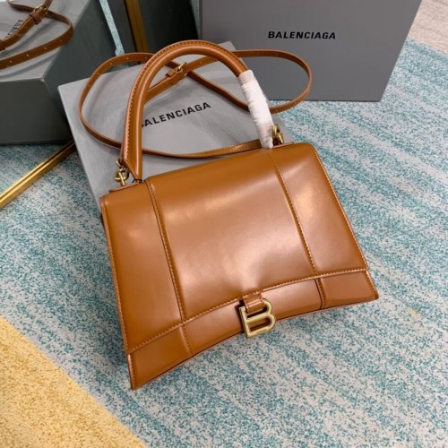 Balenciaga HOURGLASS SAC À MAIN MOYEN B108892 marron