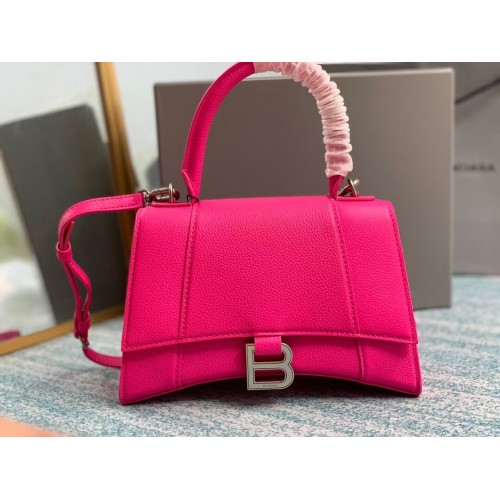 Balenciaga HOURGLASS PETIT SAC À MAIN SUPÉRIEUR B108895 rose fluo