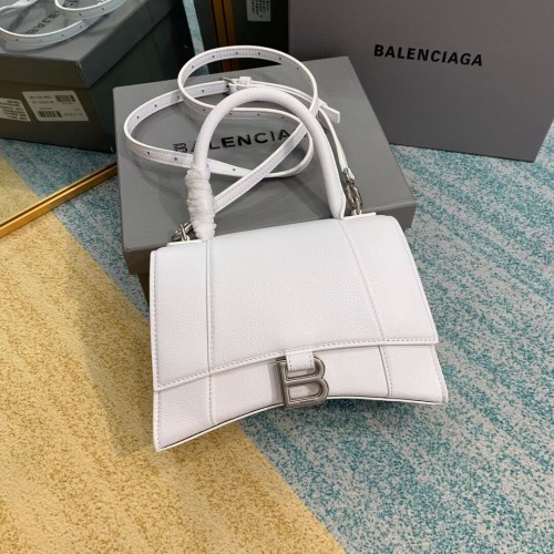 Balenciaga HOURGLASS PETIT SAC À MAIN SUPÉRIEUR B108895 blanc