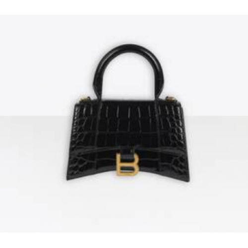 Balenciaga Hourglass XS Sac à poignée supérieure 28331S noir