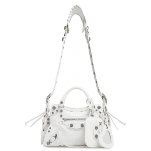 Balenciaga NEO CAGOLE XS SAC À MAIN 05812 blanc