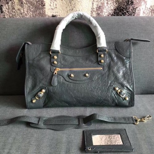 Balenciaga The City Sac à main Cuir de veau 382569 gris