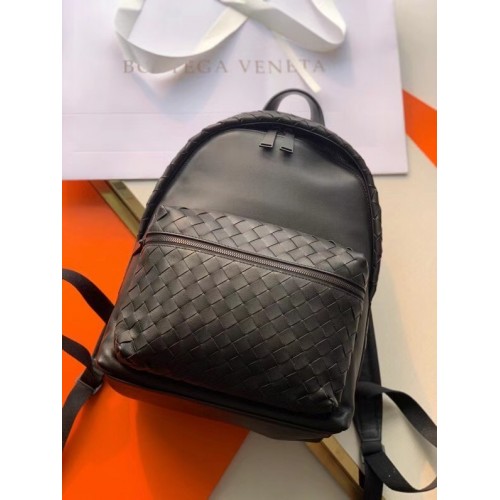 Bottega Veneta CLASSIC INTRECCIATO Sac à dos en cuir Intrecciato 7786 noir