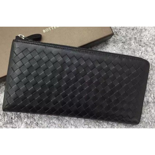 Pochette en cuir Intrecciato Bottega Veneta BV144077 Noir