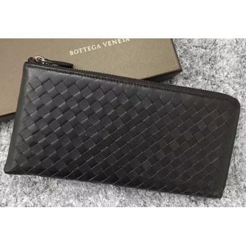 Bottega Veneta Pochette en cuir Intrecciato BV144077 Marron