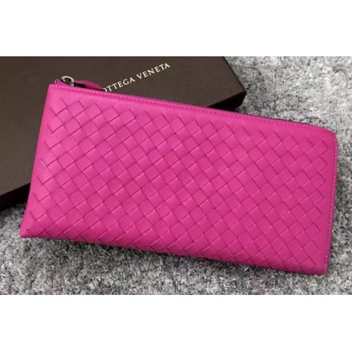 Bottega Veneta Pochette en cuir Intrecciato BV144077 Rose