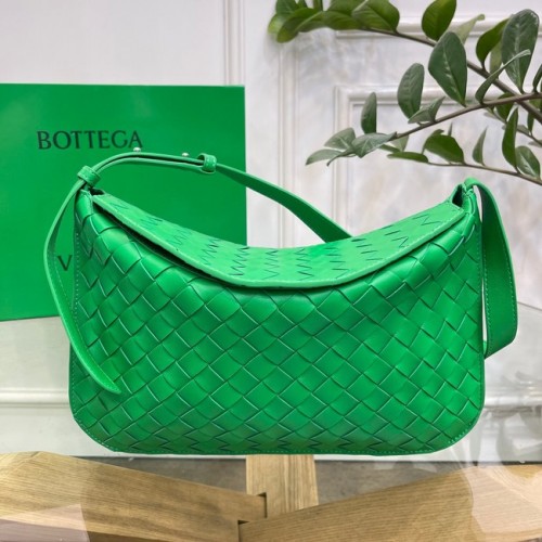 Bottega Veneta Intreccio sac à bandoulière en cuir 690226 Perruche