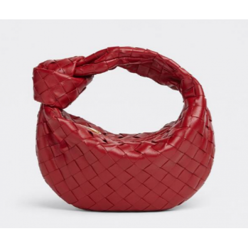 Bottega Veneta MINI JODIE 651876 ROUGE FONCÉ