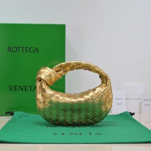 Bottega Veneta Mini sac à main en cuir tressé 651876 or