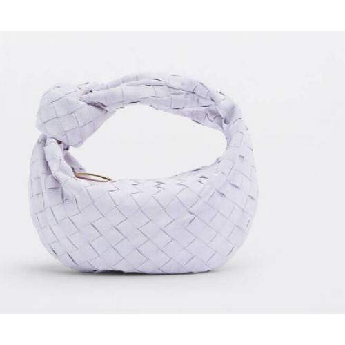 Bottega Veneta Mini sac à main en daim intrecciato 651876V1 Mirth Washed