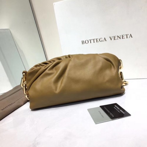 Bottega Veneta Sac à bandoulière souple en cuir d'agneau nappa 620230 Kaki