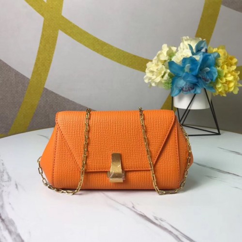 Bottega Veneta Original Mini sac à chaîne en cuir BV6700 Orange