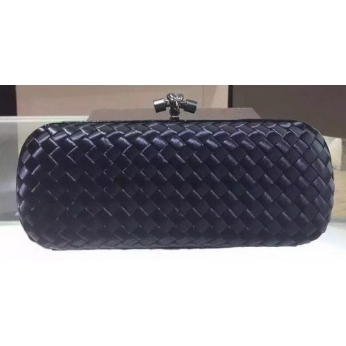 Bottega Veneta Pochette en cuir de mouton à nœud STRETCH BV8651 Noir