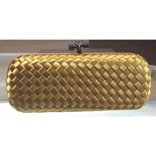 Bottega Veneta Pochette en cuir de mouton à nœud STRETCH BV8651 Bronze