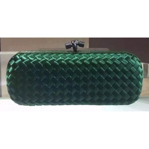 Bottega Veneta Pochette en cuir de mouton à nœud STRETCH BV8651 Vert