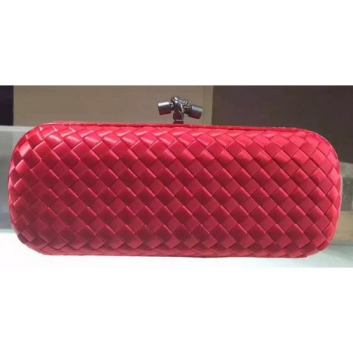Bottega Veneta Pochette en cuir de mouton à nœud STRETCH BV8651 Rouge